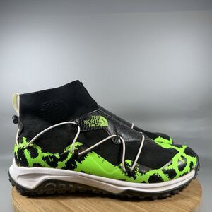 The North Face Sihl Mid Mens 13 TNF Black Green Shoes Trail Boots Sneakers